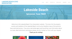 Desktop Screenshot of mylakesidebeach.com