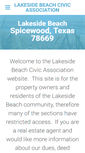 Mobile Screenshot of mylakesidebeach.com